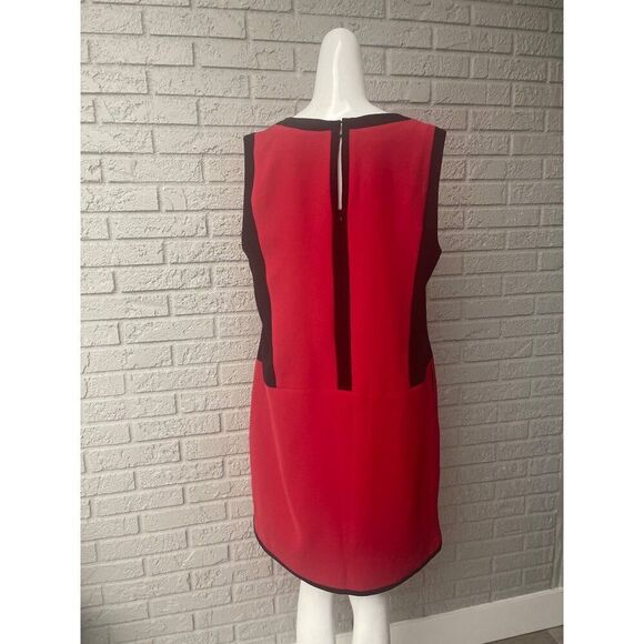 Vince Camuto Women Sleeveless Pocketed Color Block Dress Size L - Picture 4 of 11